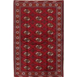6 X 4 hand knotted wool balouch rug late 19th/c
