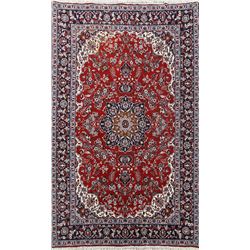 9 X 6 hand knotted wool floral turkish area rug late 19th/c