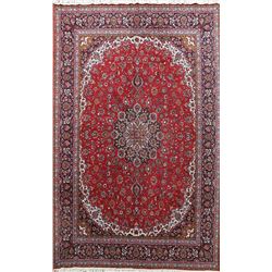 13 X 9 hand knotted wool floral turkish area rug mid 19th/c