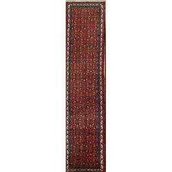 13 X 3 hand knotted wool malayer rug runner late 19th/c