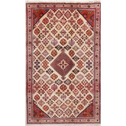 7 X 4 hand knotted wool meymeh oriental area rug late 19th/c