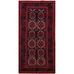 6 X 3 hand knotted wool balouch oriental rug early 20th/c