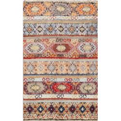 7 X 6 hand knotted wool berber oriental rug mid 20th/c