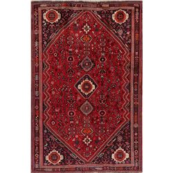 8 X 5 hand knotted wool abadeh area rug mid 19th/c