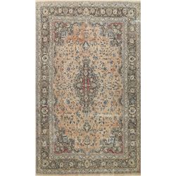 11 X 8 hand knotted wool distressed area rug early 19th/c