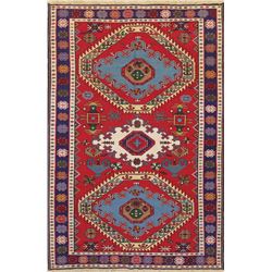 10 X 6 hand knotted woven kazak kilim early 20th/c