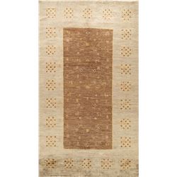 9 X 6 hand knotted wool gabbeh oriental area rug mid 19th/c