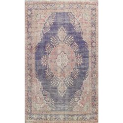 12 X 10 hand knotted wool distressed tebriz area rug mid 19th/c