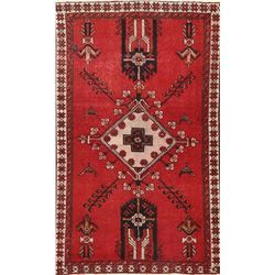6 X 4 hand knotted wool ferdos area rug early 20th/c