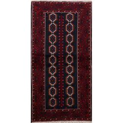 6 X 3 hand knotted wool nomad oriental rug early 20th/c