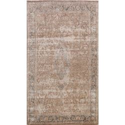 10 X 7 hand knotted wool distressed area rug  early 19th/c