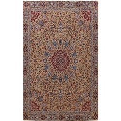 12 X 9 hand knotted wool floral turkish area rug late 19th/c