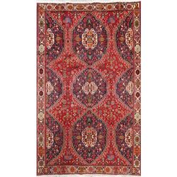 9 X 6 hand knotted wool oriental area rug late 19th/c