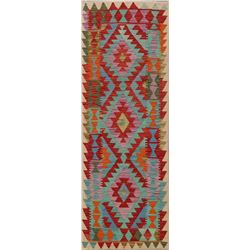 6 X 2 hand knotted woven oriental kilim runner early 20th/c