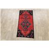 Image 2 : 5 X 3 hand knotted wool foyer area rug mid 20th/c