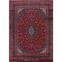 13 X 10 hand knotted wool floral oriental area rug mid 19th/c