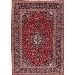 12 X 8 hand knotted wool floral oriental area rug mid 19th/c