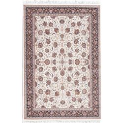 7 X 5 hand knotted wool floral tebriz area rug mid 20th/c
