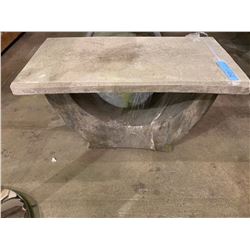 Small concrete table