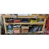 Image 1 : Wooden table on wheels (Approx. 30" x 72" x 3ft)