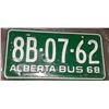 Image 1 : A pair of vintage Alberta number plate 1968