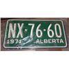 Image 1 : A pair of vintage Alberta number plate 1971