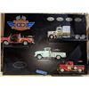 Image 1 : Display board of All-star road warriors (Actual model pickup trucks)