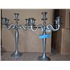 Image 1 : Pair of aged silver coloured Candle holders from Chilling Adventures(season 4)