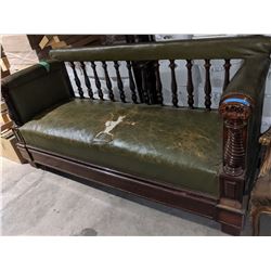 Leather sofa circa 1930 ( approx. 6ft) from Chilling Adventures(season 4)