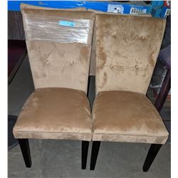 4 Valour Tan Chairs from the show