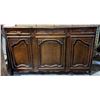 Image 1 : Early 1900s Wooden 3 drawer and 3 door Buffet from Chilling Adventures(season 4)  ( approx 6ft. x 2