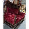Image 2 : Wooden and upholstered Throne ( approx. 74") from Chilling Adventures(season 4)