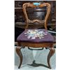 Image 1 : Victorian tapestry seat chair from Chilling Adventures(season 4)