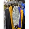 Image 10 : Half rack of costumes including under armour skull caps,scarves and pants