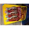 Image 2 : Rare Vintage aprox 1948 circa metal coke sign (35" x 53")