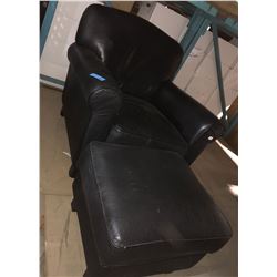 Leather chair and ottoman from Chilling Adventures(season 4)