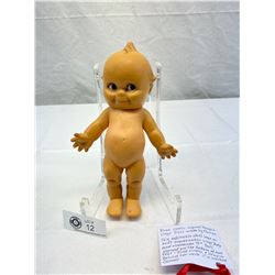 Vintage Rose Oneill Signed Kewpie Vinyl Doll Made By Cameo, 9"T