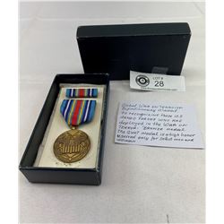 Global War Ontarism Expeditionary Medal For US Armed Forces