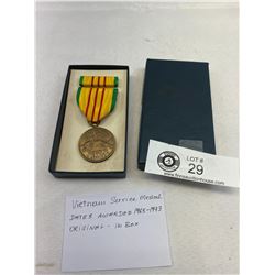 Vietnam Service Medal In Original Box