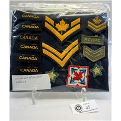 Nice Mixed Lot Of Canadian Military Uniform Badges