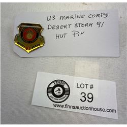 US Marine Corps Desert Storm 91 Hut Pin