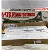 Image 3 : Guillow's Boeing B176 Flying Fortress Kit In Original Box, 4 Engine Bomber From WW2, 45" Wingspan