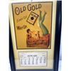 Image 2 : Framed 1935 Old Gold Flake Cut Calendar, Complete, Excellent Condition