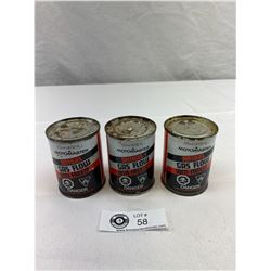 3 4oz Motomaster Gas Flow Antifreeze Tins, Display Nicely, Full