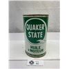 Image 1 : Vintage Quaker State Motor Oil Empty 1 Imperial Quart