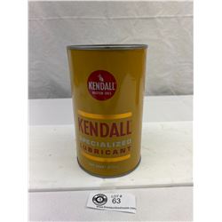 Vintage Empty Kendall Specialized Lubricant 1 Quart Tin