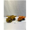 Image 1 : Vintage Plastic Battery Operated Dump Truck Plus Metal Dump Truck