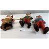 Image 4 : 3 Garden Gnomes, Nicely Detailed Paint On Red Clay