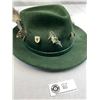 Image 3 : Vintage Lembert Hunting Hat With Stag Pins, Etc.