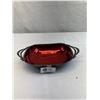 Image 1 : Silver Plate Denmark Red Enamel Bowl